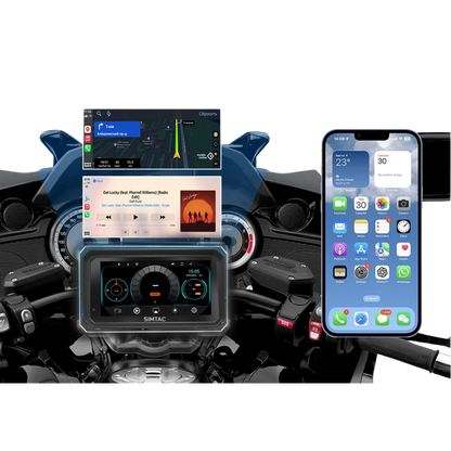 Simtac M8DT Detachable Motorcycle Navigation 6.0 Inch IPS Screen