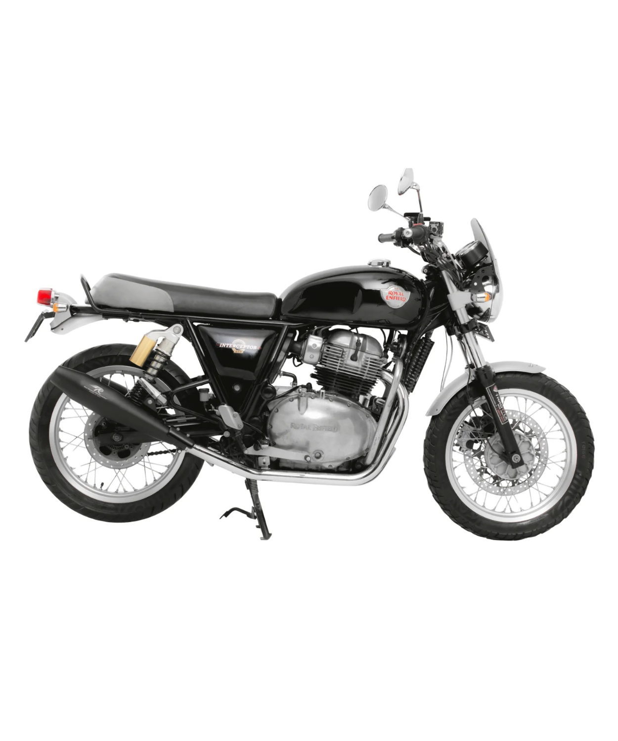 Red Rooster Performance Stellar Exhaust For Royal Enfield Interceptor 650 / GT 650 - Black Matte
