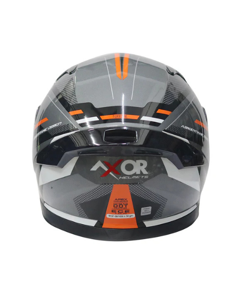 Axor Apex Turbine Helmet - Black Orange Grey