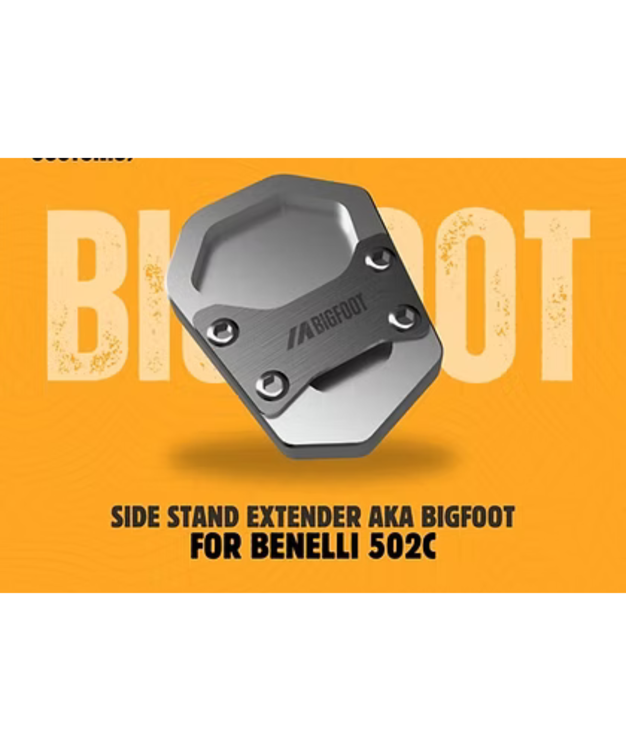 Motoverse Factory Customs Bigfoot Shoe Stand Extender for Benelli 502x - MB-BEN-502X/C