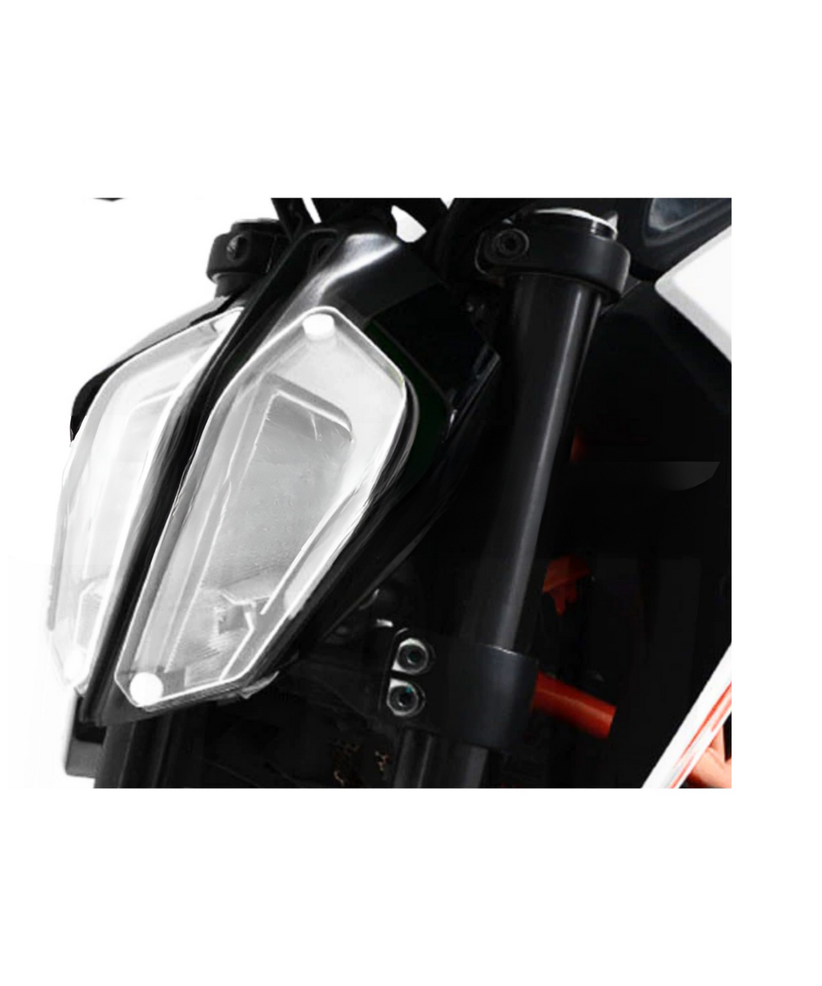 Mototrendz KTM Duke 390 (2017+) / Duke 250 (2021) Headlight Screen Protector - Clear - Mototrendz