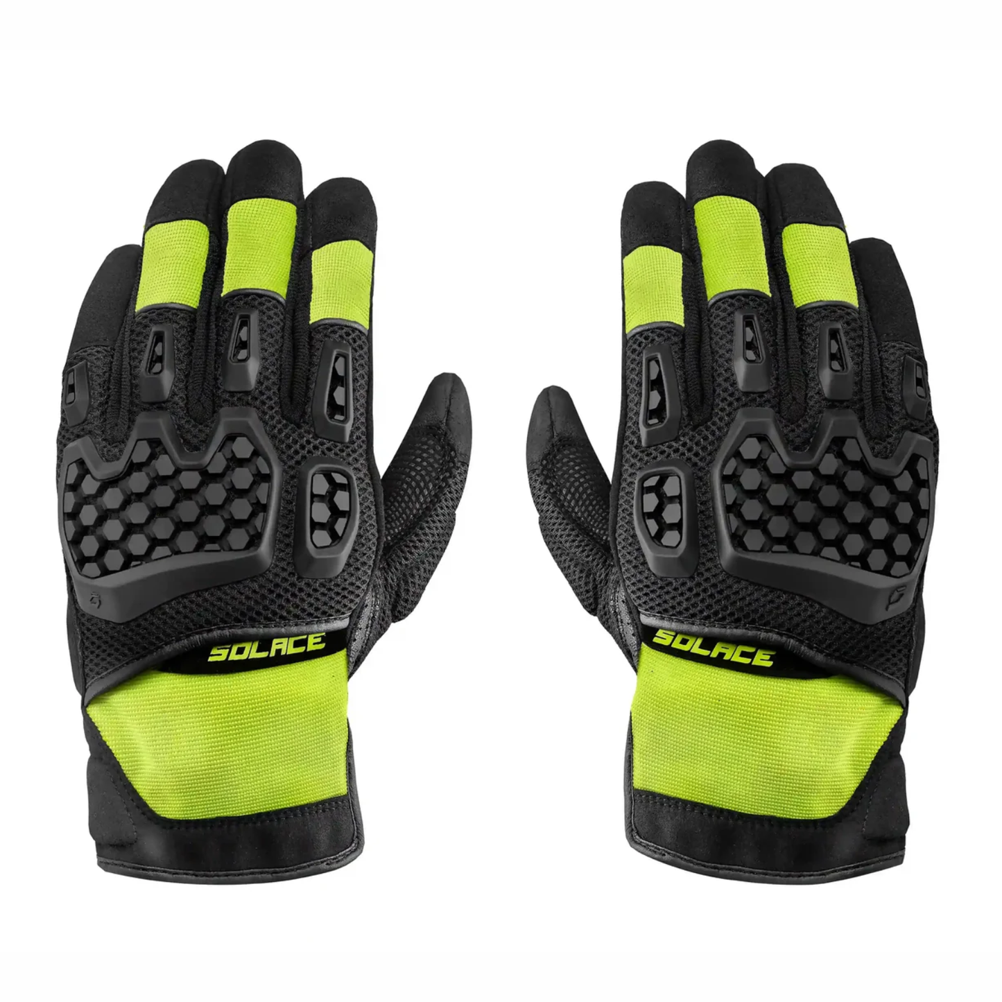 Solace AirX DualSport CE Riding Gloves - Neon Green
