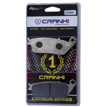 Crank1 Carbon Brake Pads for Honda CB 500X (2019-2023)