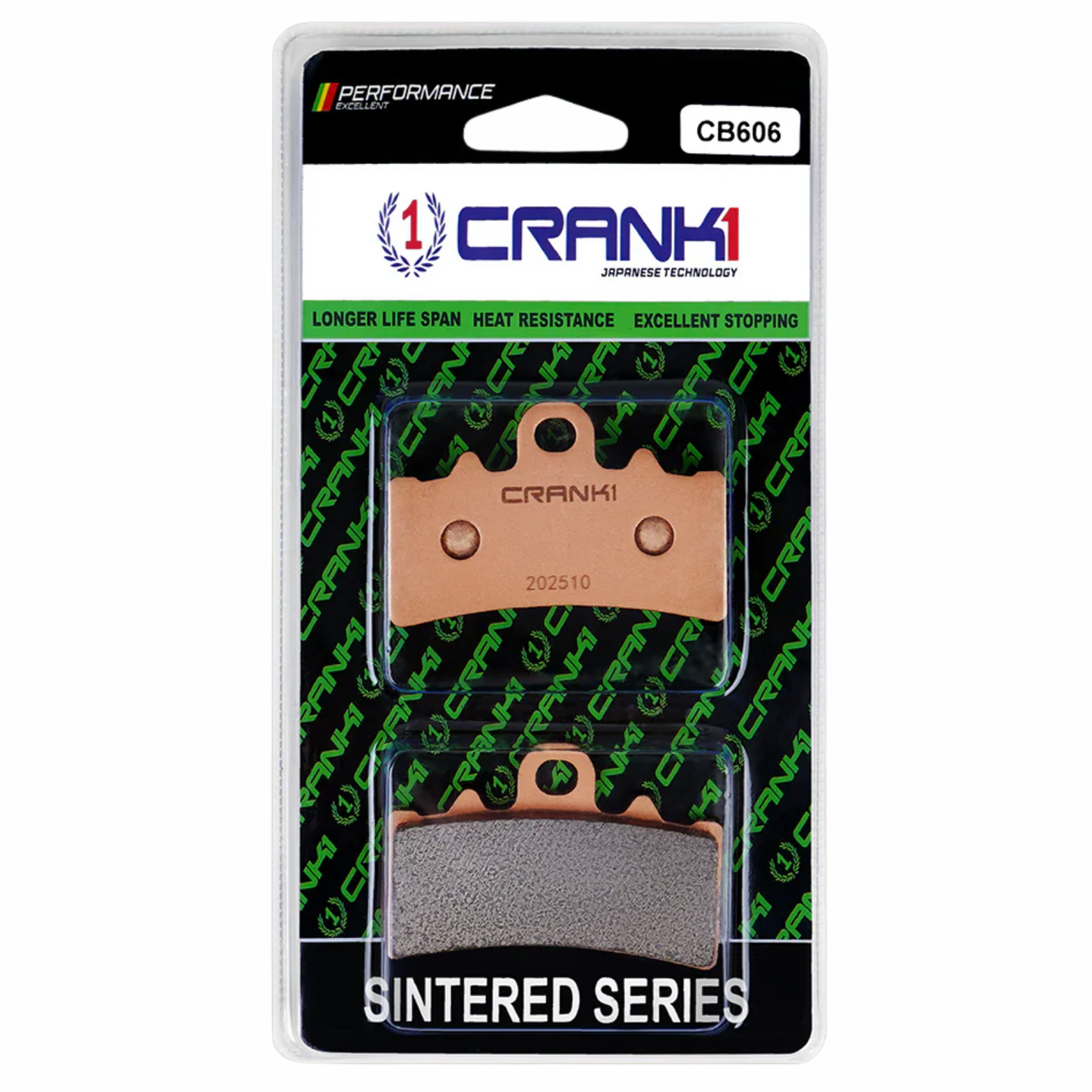Crank1 Sintered Brake Pads for TVS Apache RTX 300 (2025 Onwards)