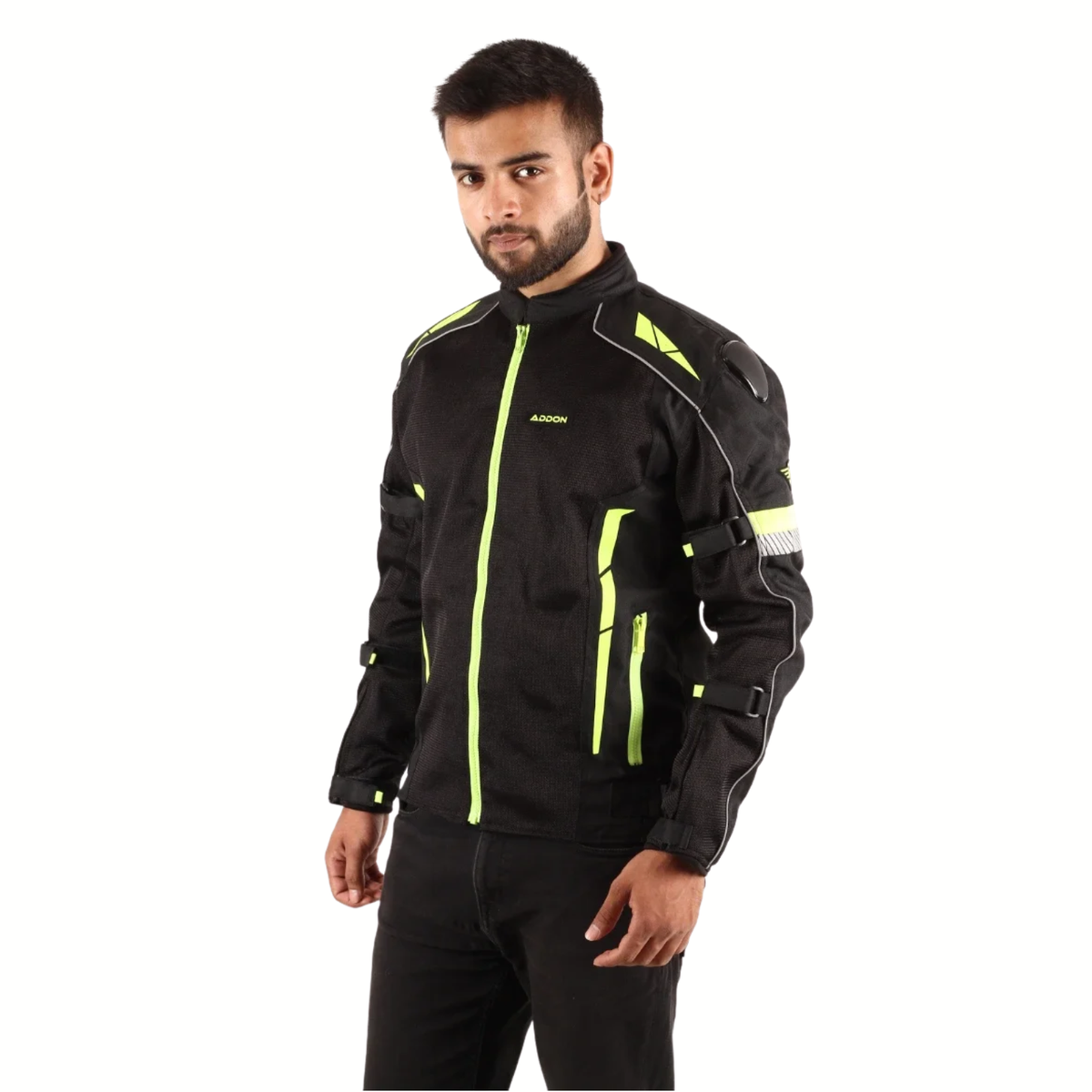 Lone Ranger Addon Pro Riding Jacket - Black Neon Green