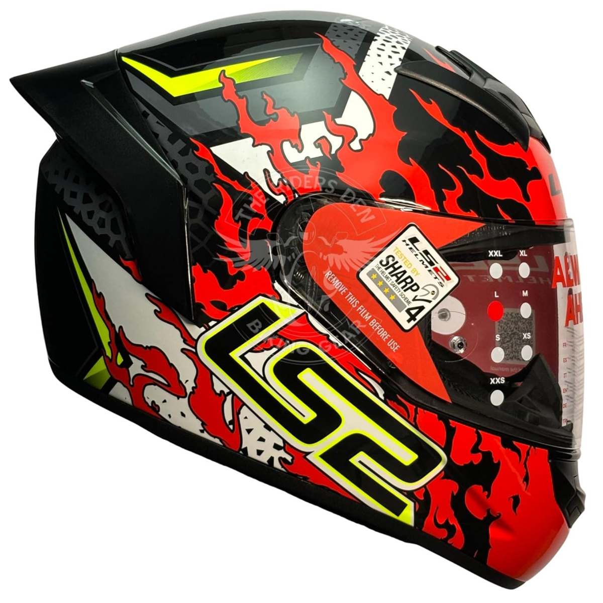 LS2 FF352 Rookie Antras Helmet - Black Red - LS2