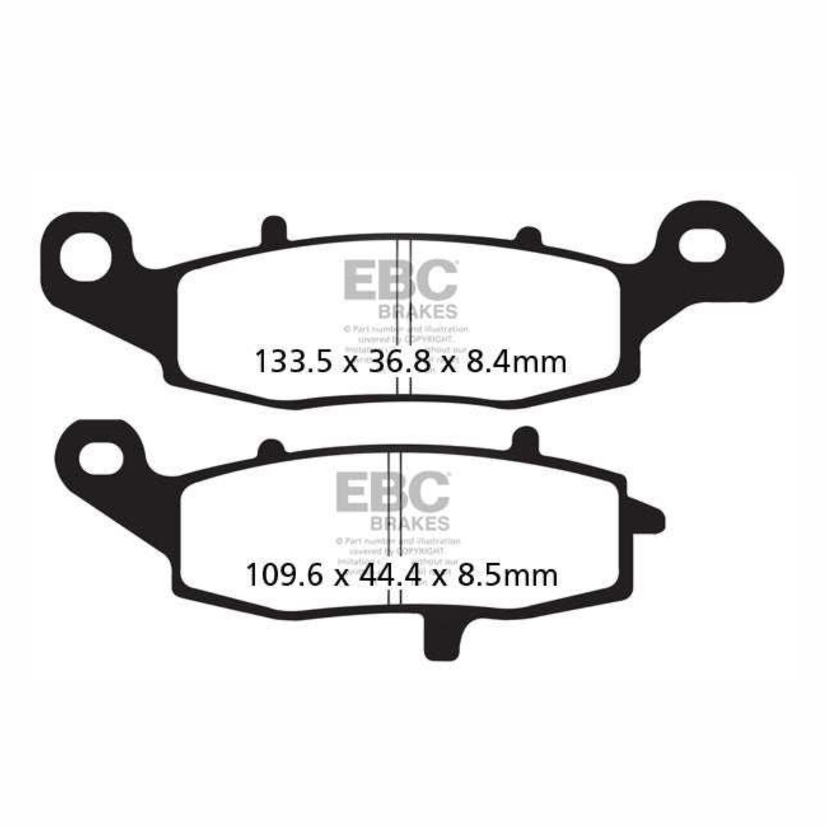 EBC Brake Pads - Double H Sintered Rear Brakes - FA229HH + FA231HH - EBC Brakes