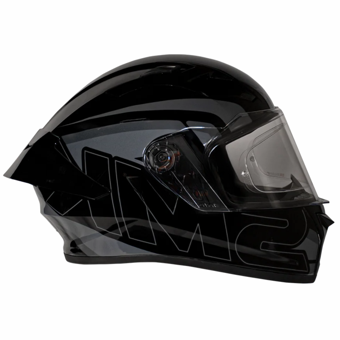 SMK Stellar Stage GL262 Gloss Black Grey Helmet