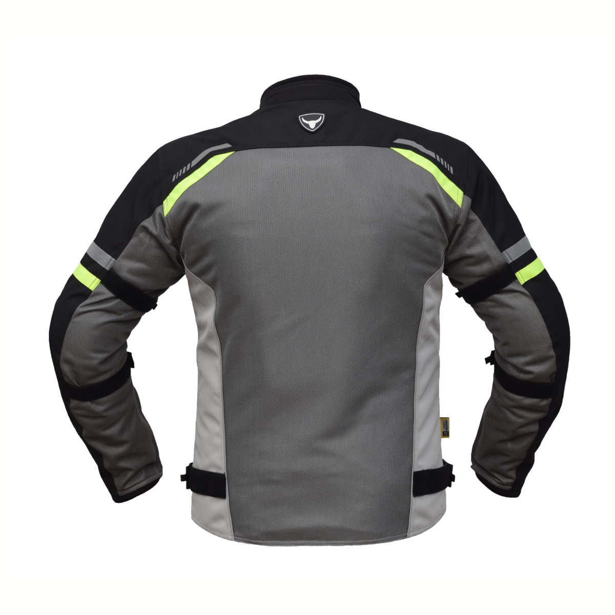 Bison ProGear Raptor V.2 Riding Jacket - Grey Hiviz Green
