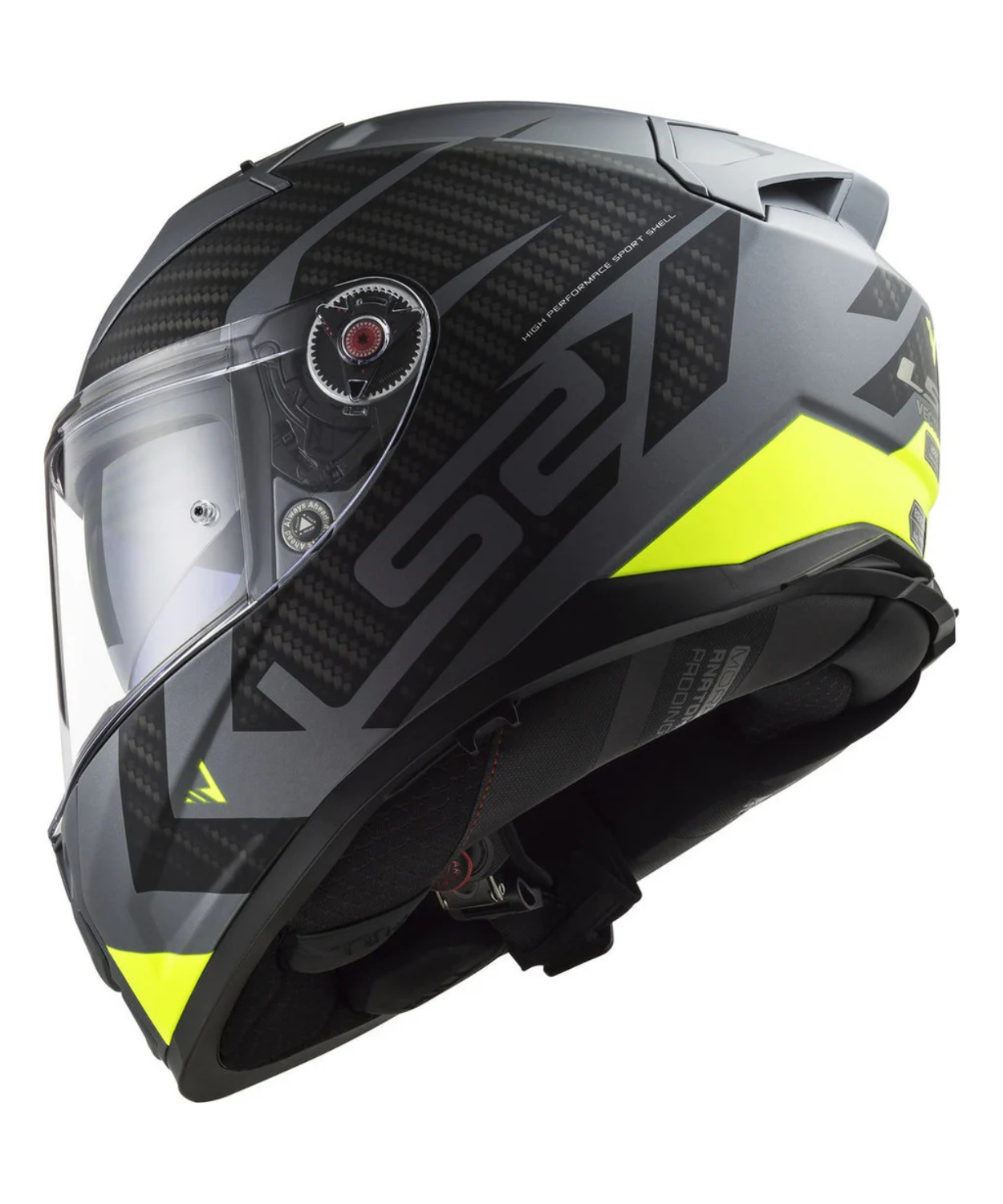 LS2 FF811 Vector II Splitter Matt Titan Hi-Viz Helmet - Yellow