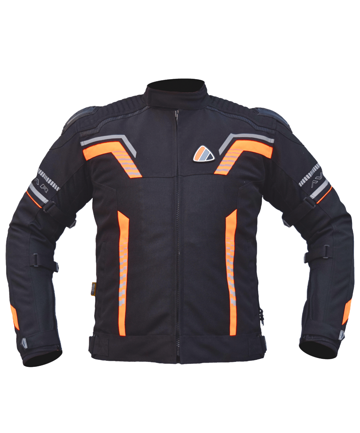 Bison ProGear Avatar V.2 Riding Jacket - Black Hi-Viz Orange