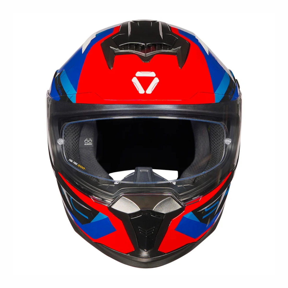 Korda Sonic GP Roadlion Helmet - Gloss Black Red Blue