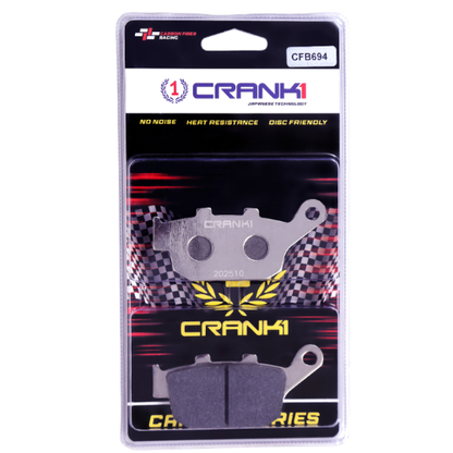 Crank1 Carbon Brake Pads for Honda CBR 250R (2011-2014)