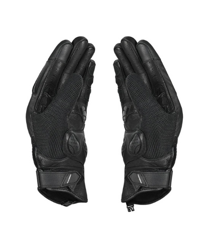 Viaterra Holeshot Pro Semi Gauntlet Hybrid Riding Gloves - Black