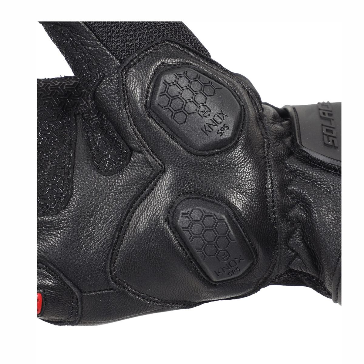 Solace Rival Carbon CE Motorcycle Riding Gloves - Red - Solace