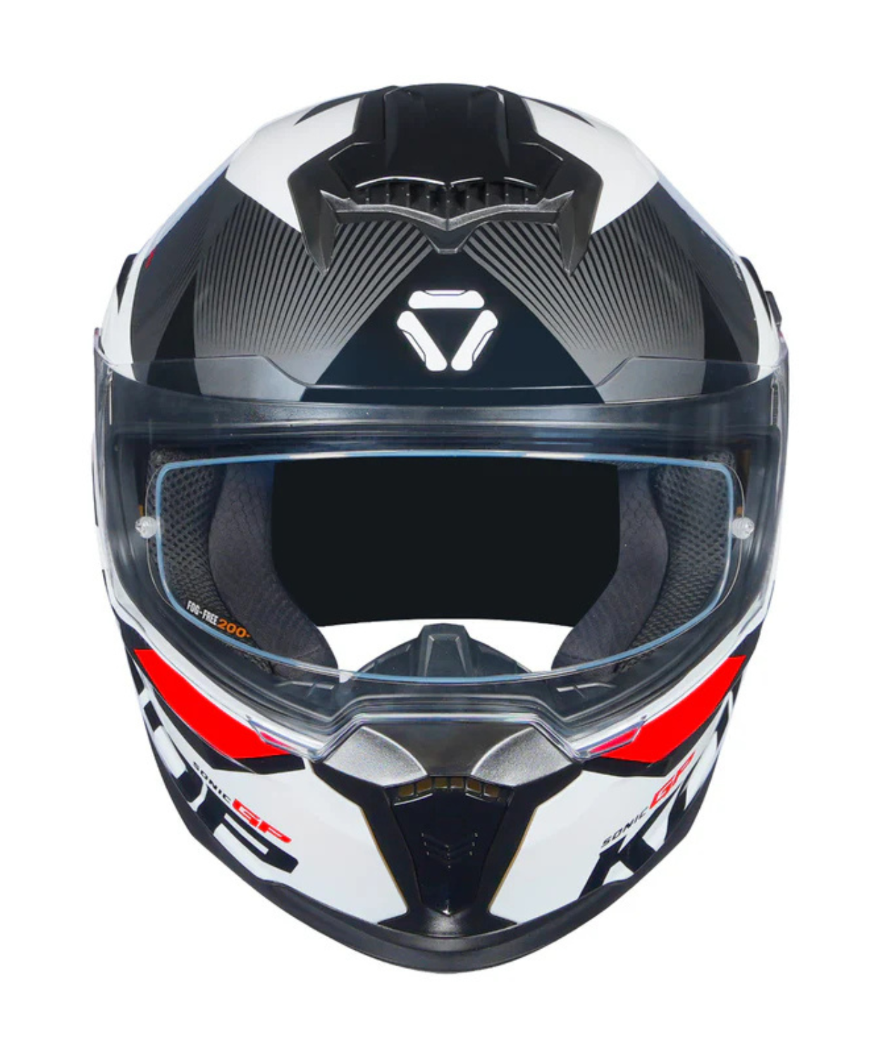 Korda Sonic GP Brave Helmet - Gloss White Red
