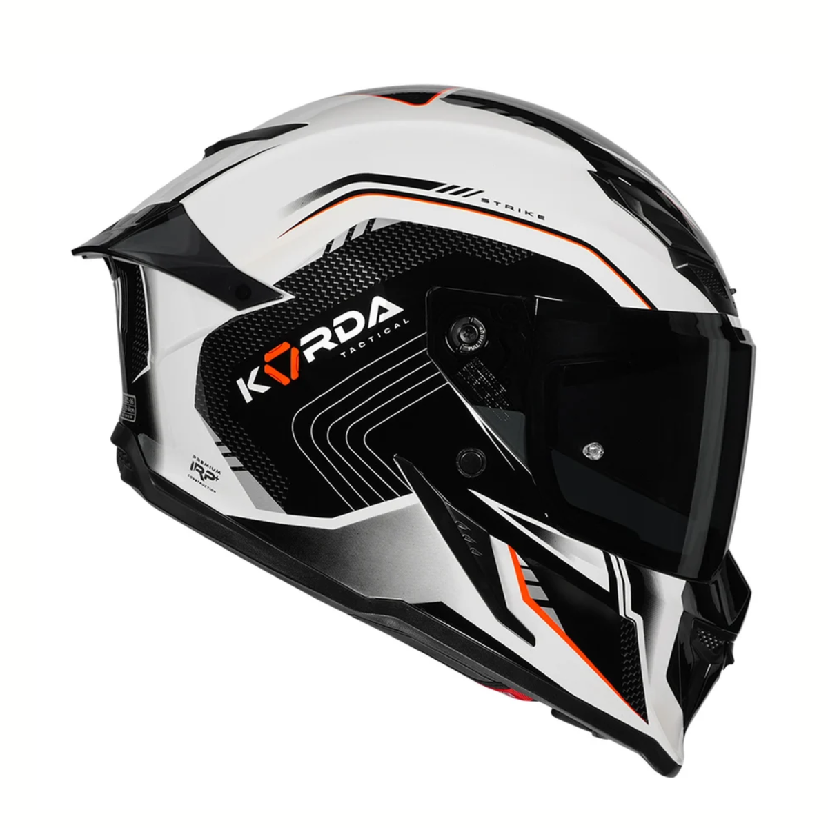 Korda Icon Strike Helmet - Gloss White Fluorescent Orange