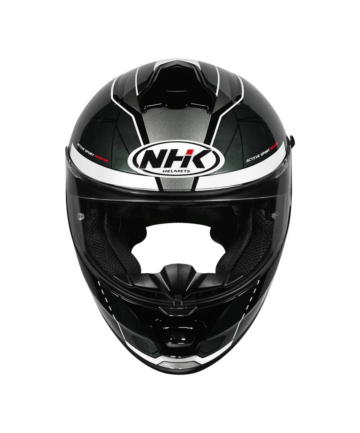 NHK K5R Triangle Helmet - Black Grey - NHK