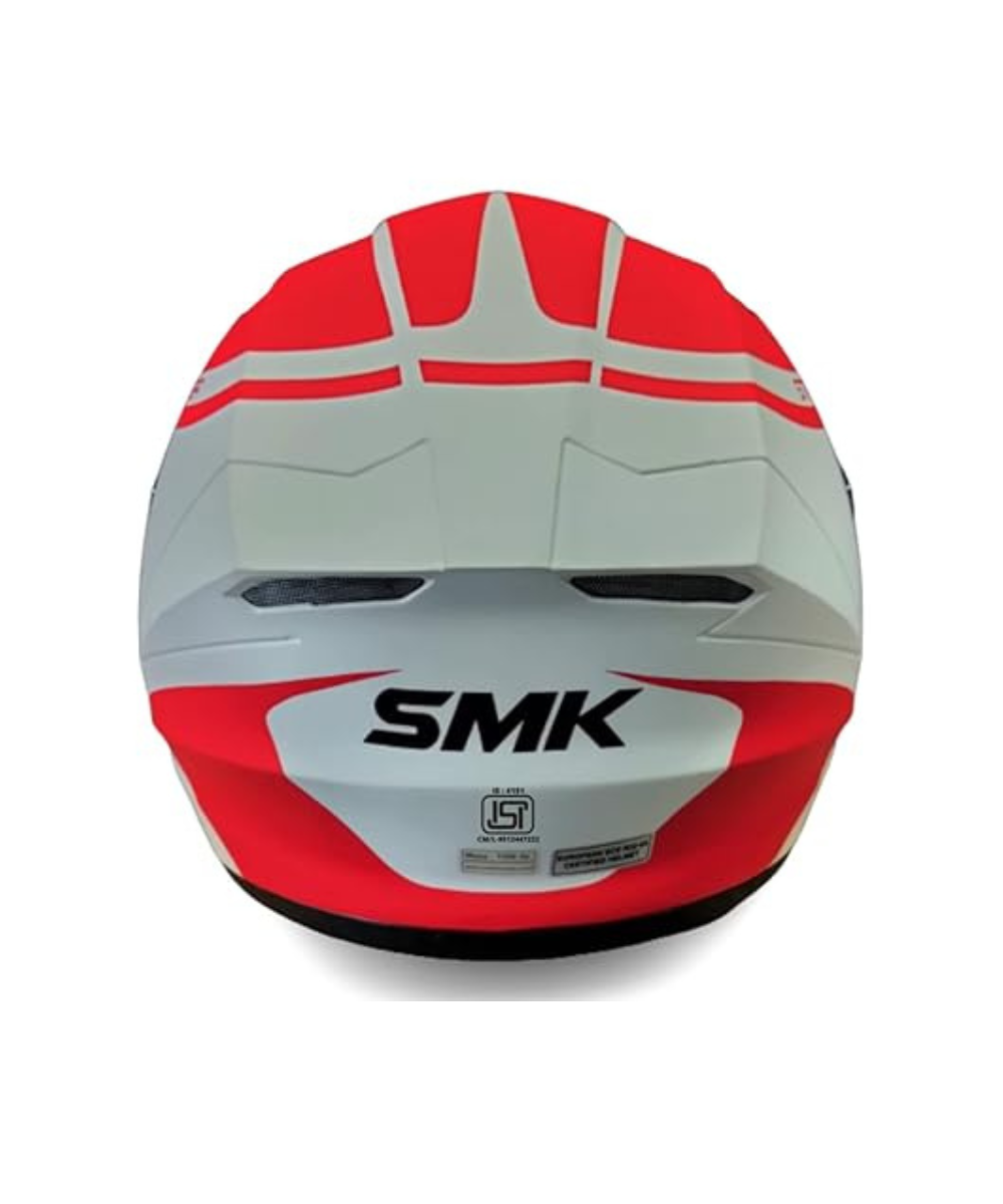 SMK Stellar Squad GL153 White Blue Red Helmet - SMK