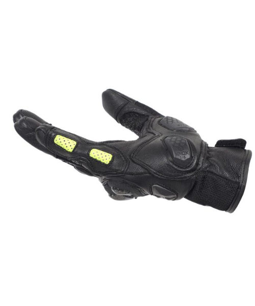 Solace Rival Carbon CE Motorcycle Riding Gloves - Neon