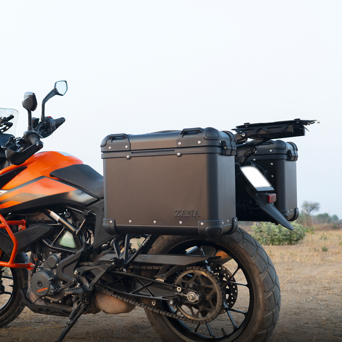 Zana KTM ADV 250/390 (2025) Aluminium R-Flat Pannier 36L - Black - ZI-8491-RB - Zana