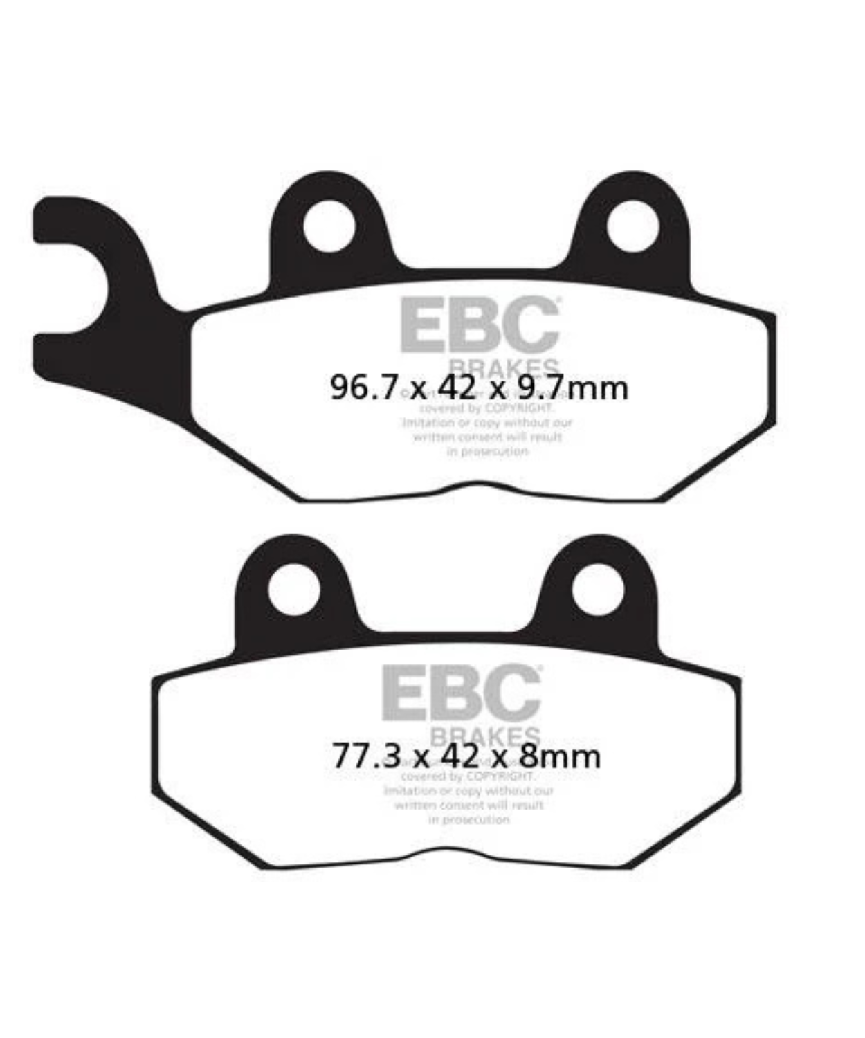 EBC Triumph Thruxton 865 (2014-2016) Fully Sintered Brake Pads