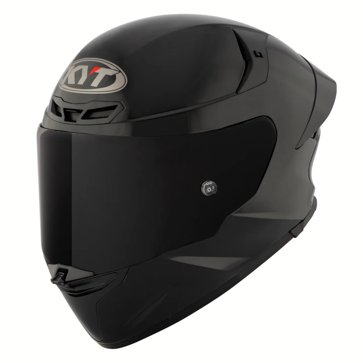 KYT TT-Revo Plain Helmet - Gloss Black