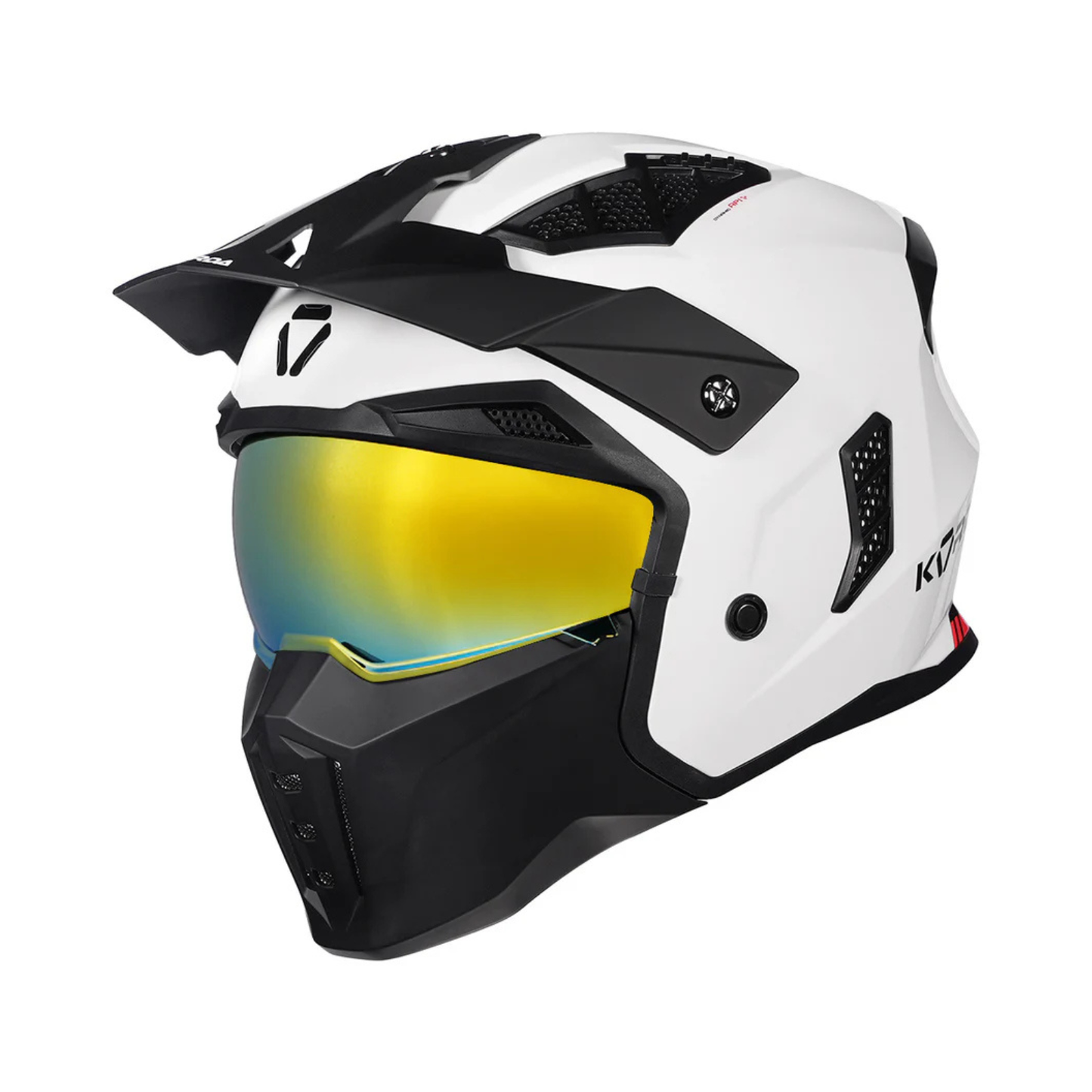 Korda Storm Trooper Solid Helmet - Gloss Black White