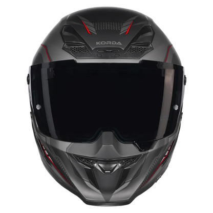 Korda Icon Strike Helmet - Matt Black Red