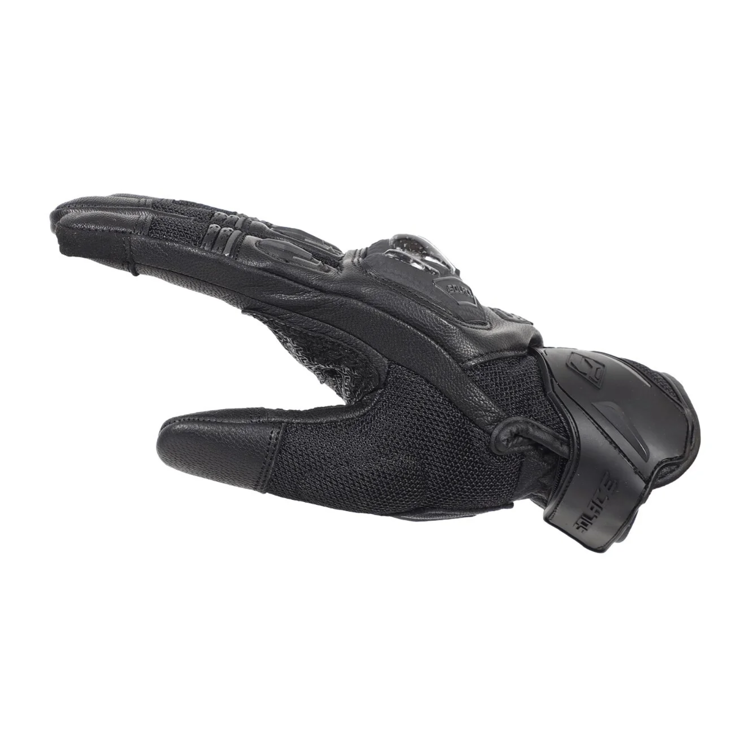 Solace Rival Carbon CE Motorcycle Riding Gloves - Black