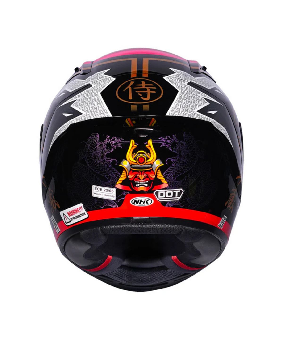 NHK GP R Tech Street Miha Helmet - Black Red - NHK