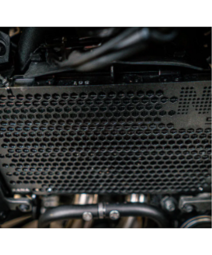 Zana Radiator Guard for Honda NX500 Honeycomb - Black - ZI-8477