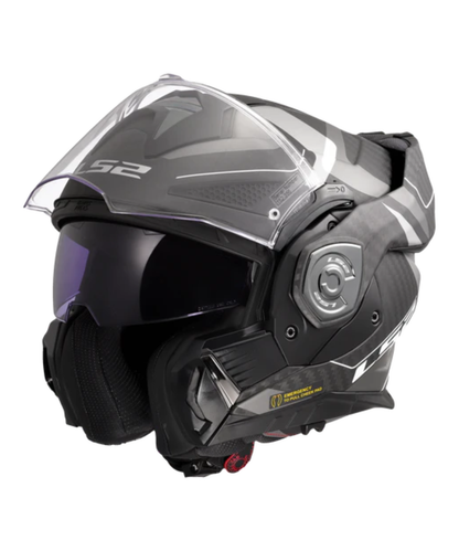 LS2 FF901 Advant X Future Carbon Fiber Horizon Helmet (ECE 22.06) - Silver Grey