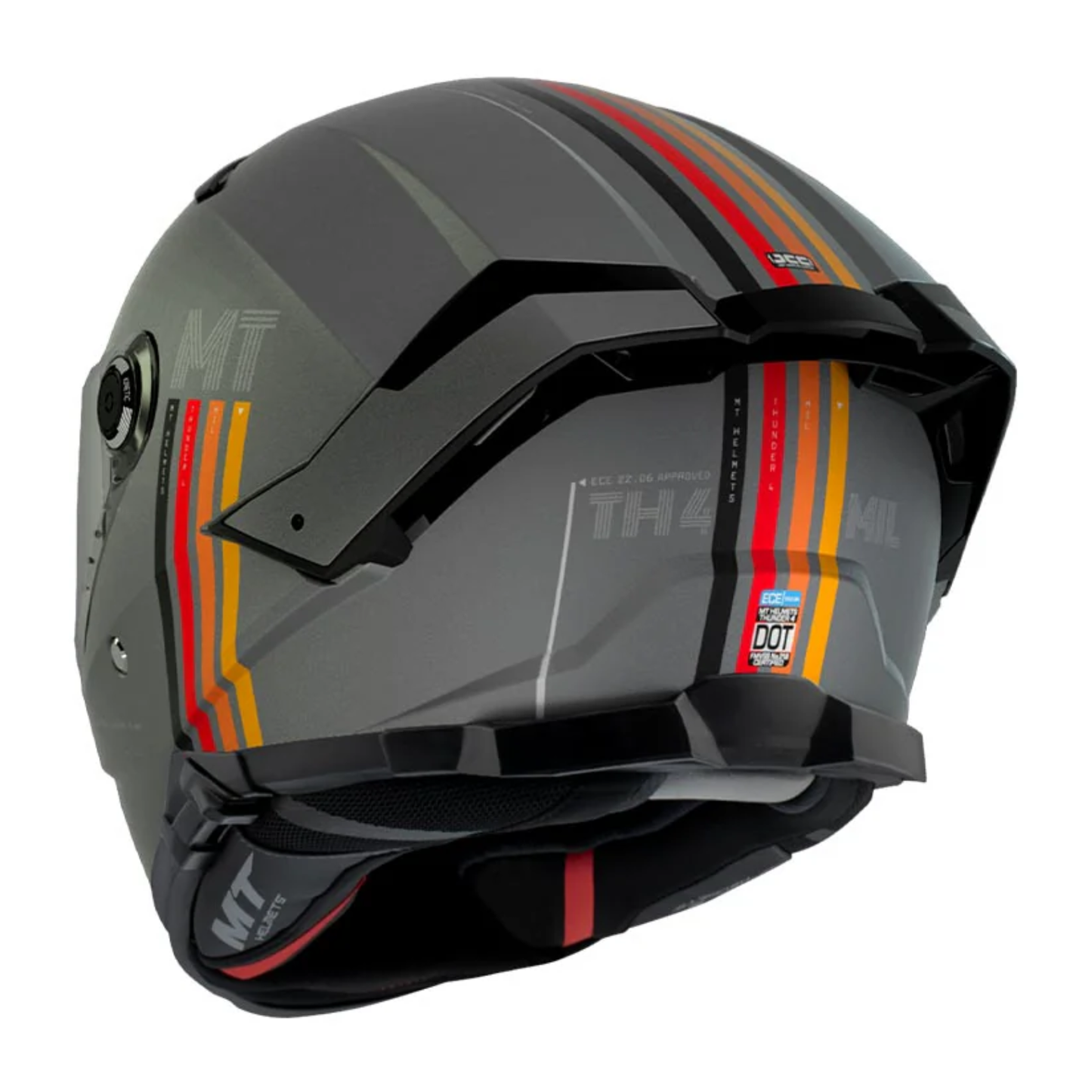 MT Thunder 4 SV MIL A11 Helmet - Gloss Grey