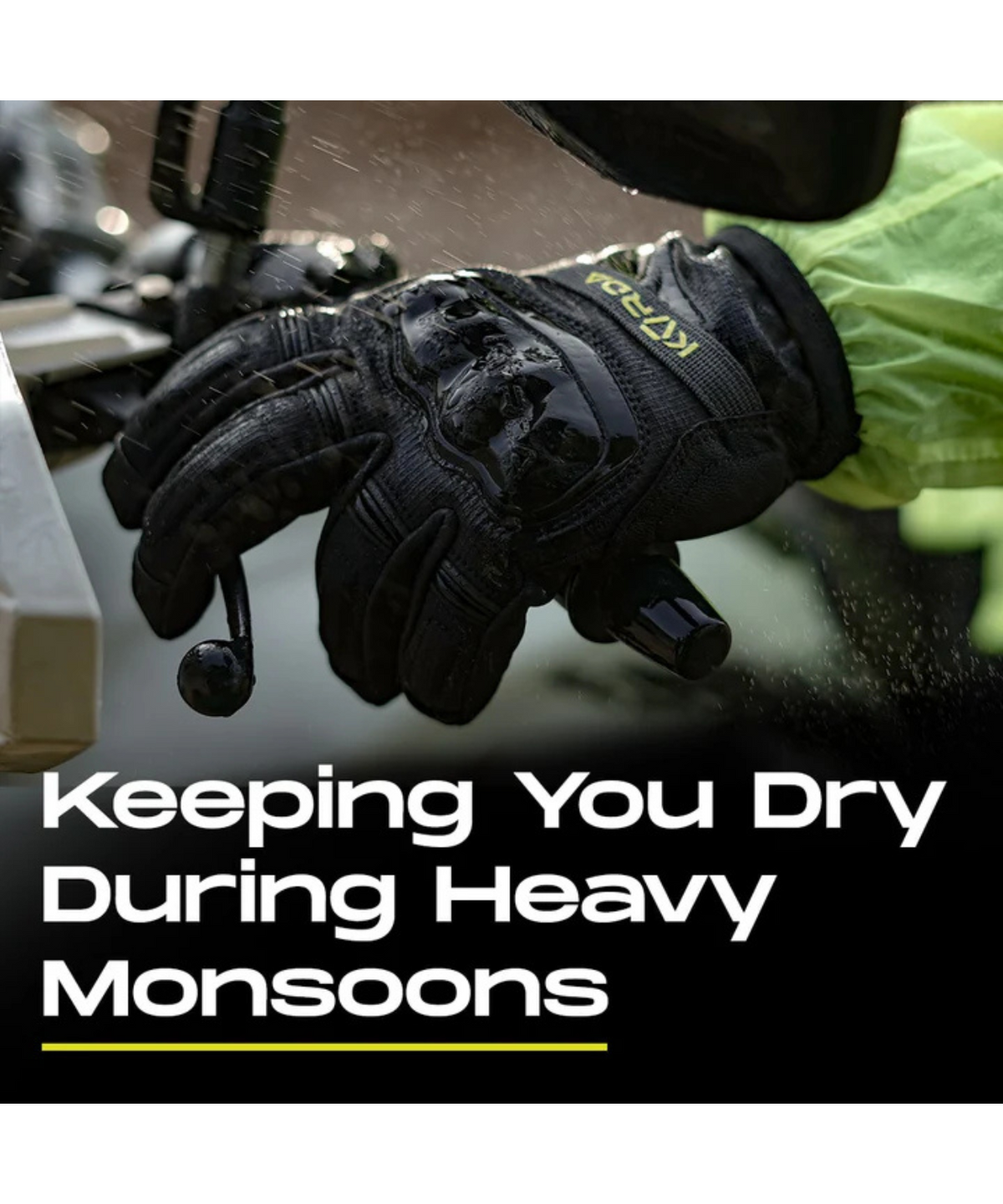 Korda Splash Waterproof Riding Gloves - Black - Korda