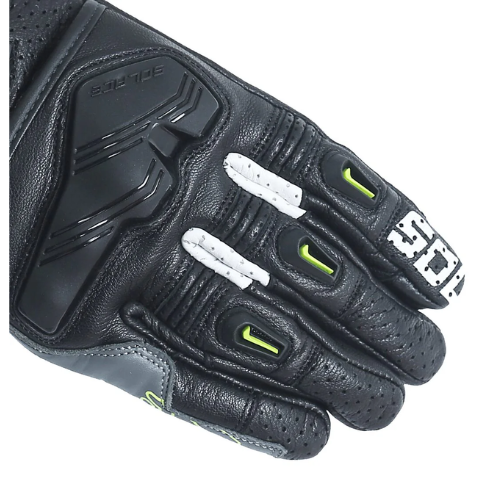 Solace Hobo Semi Gauntlet Riding Gloves - Black Neon