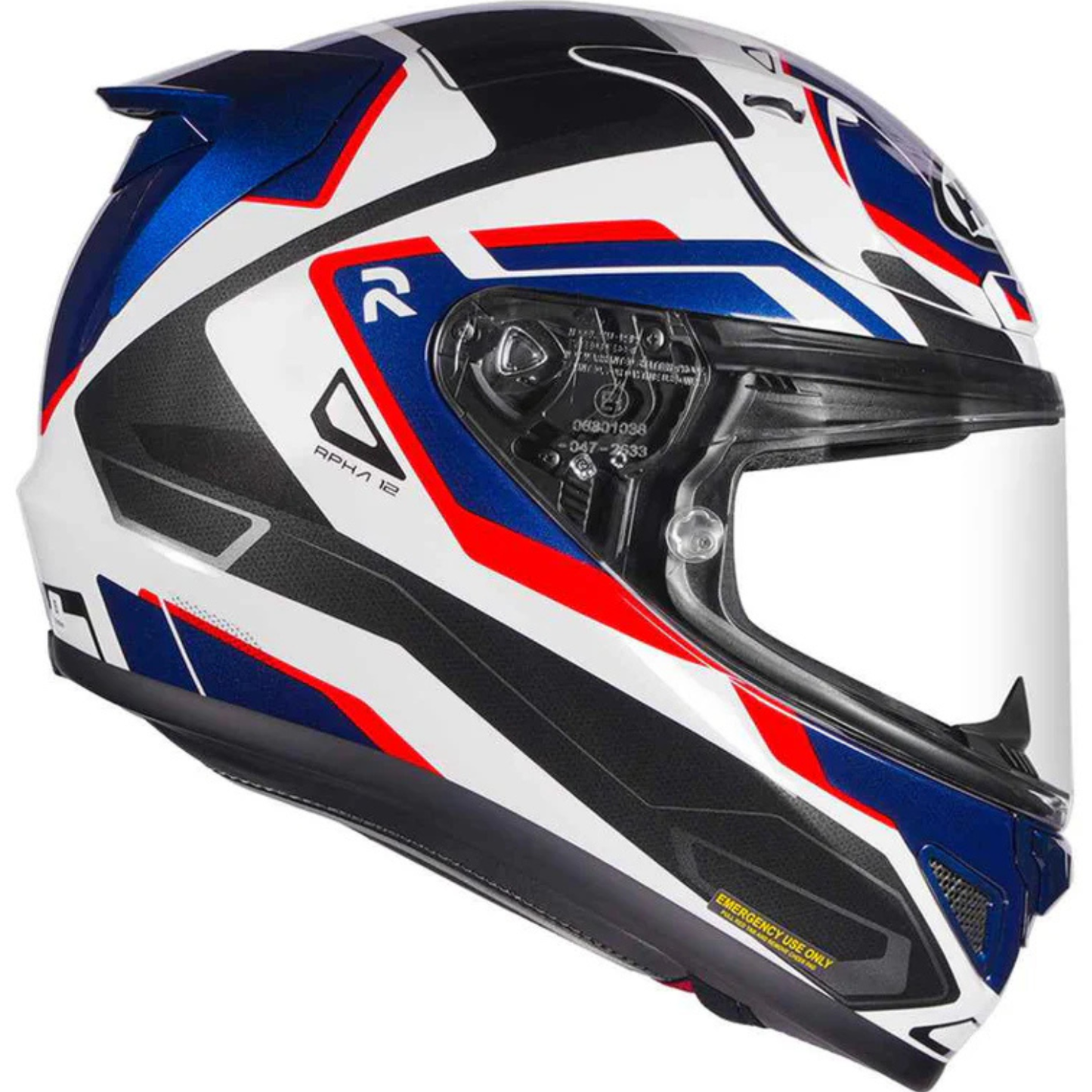 HJC Rpha 12 Brels Carbon Fiber MC21 Helmet (ECE 22.06) - White Blue Red