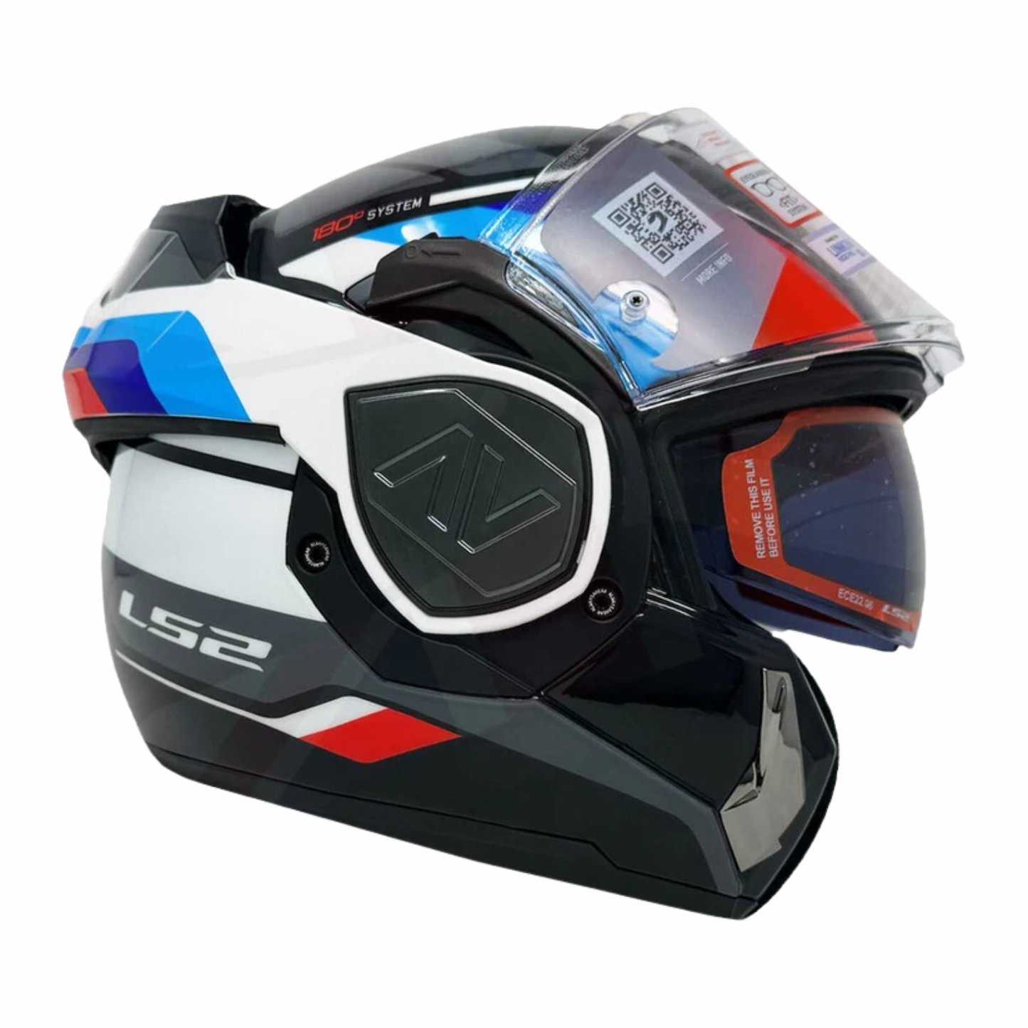 LS2 FF901 Advant Sport Helmet - Gloss Black Blue Red