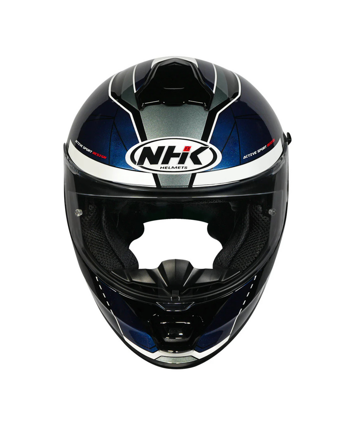 NHK K5R Triangle Helmet - Black Blue - NHK