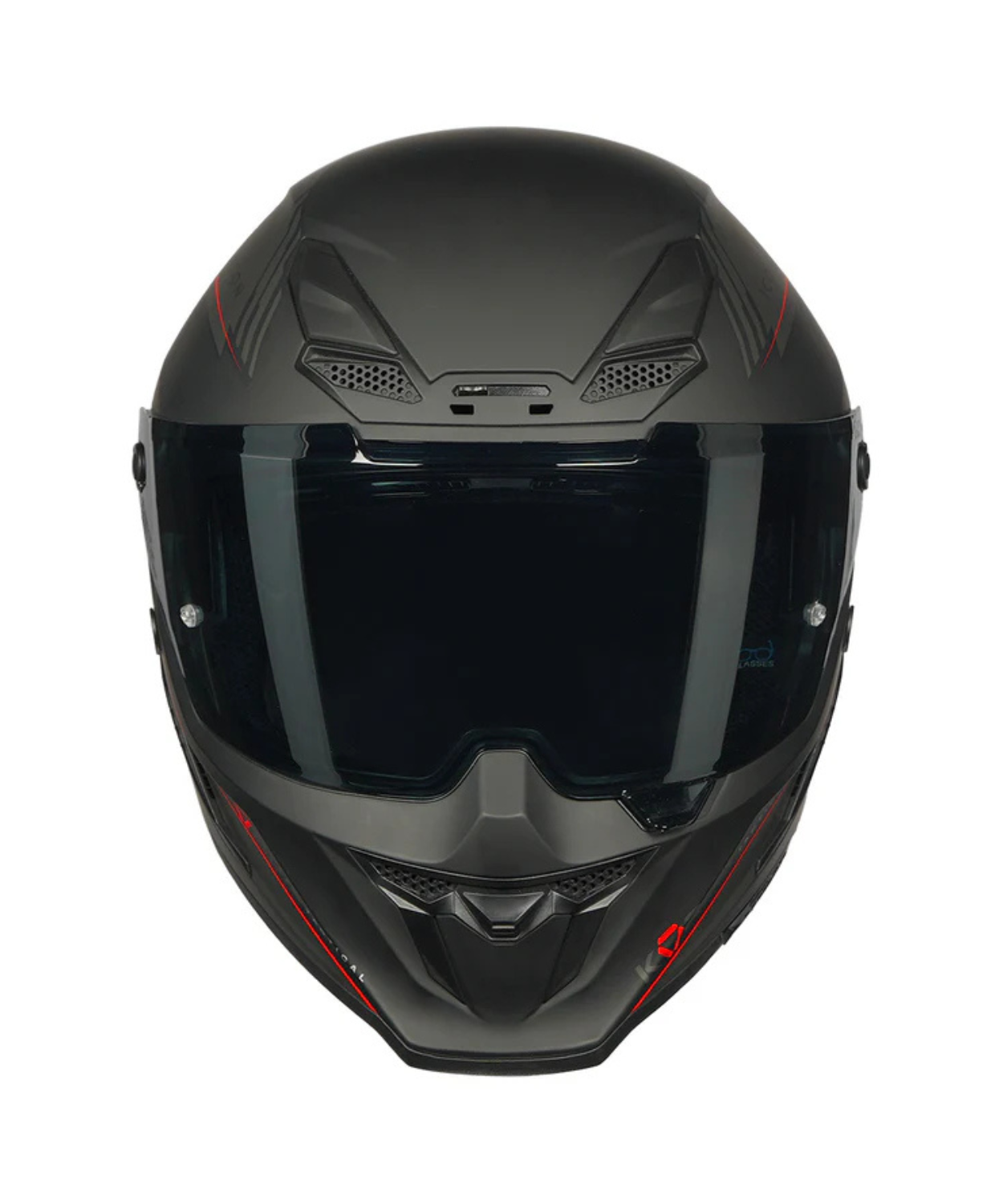 Korda Icon Nero Helmet - Matt Grey Red