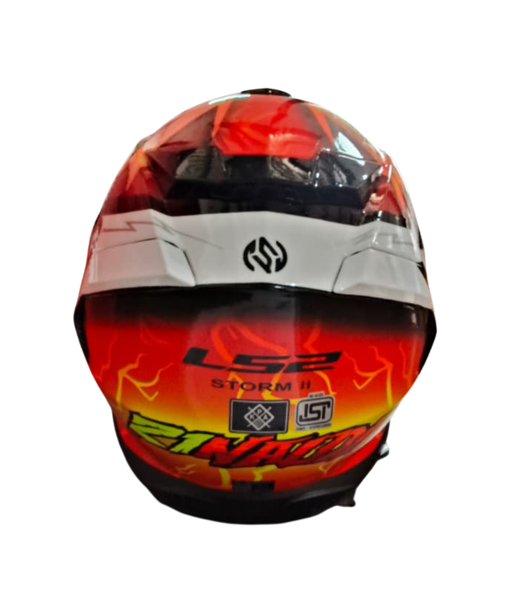 LS2 FF800 Storm II Replica Rinaldi Helmet - Gloss Orange - LS2