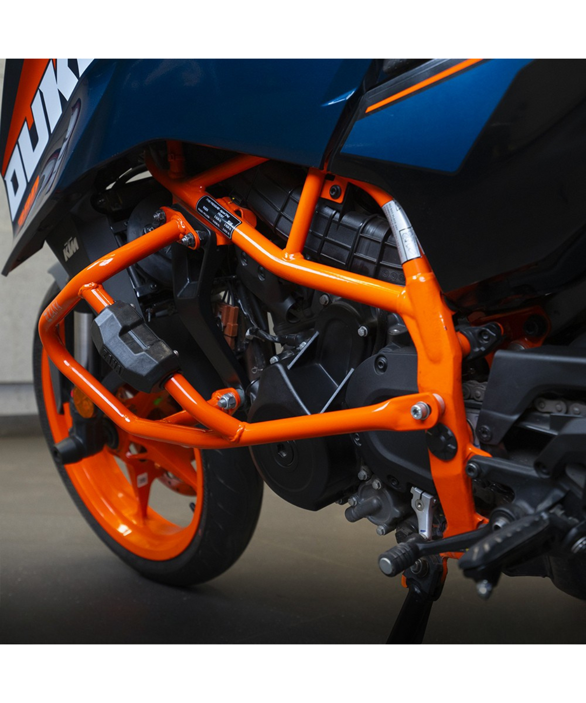 Zana KTM Duke Gen 3 Crash Guard with Puk Slider - Orange - ZI-8418 - Zana