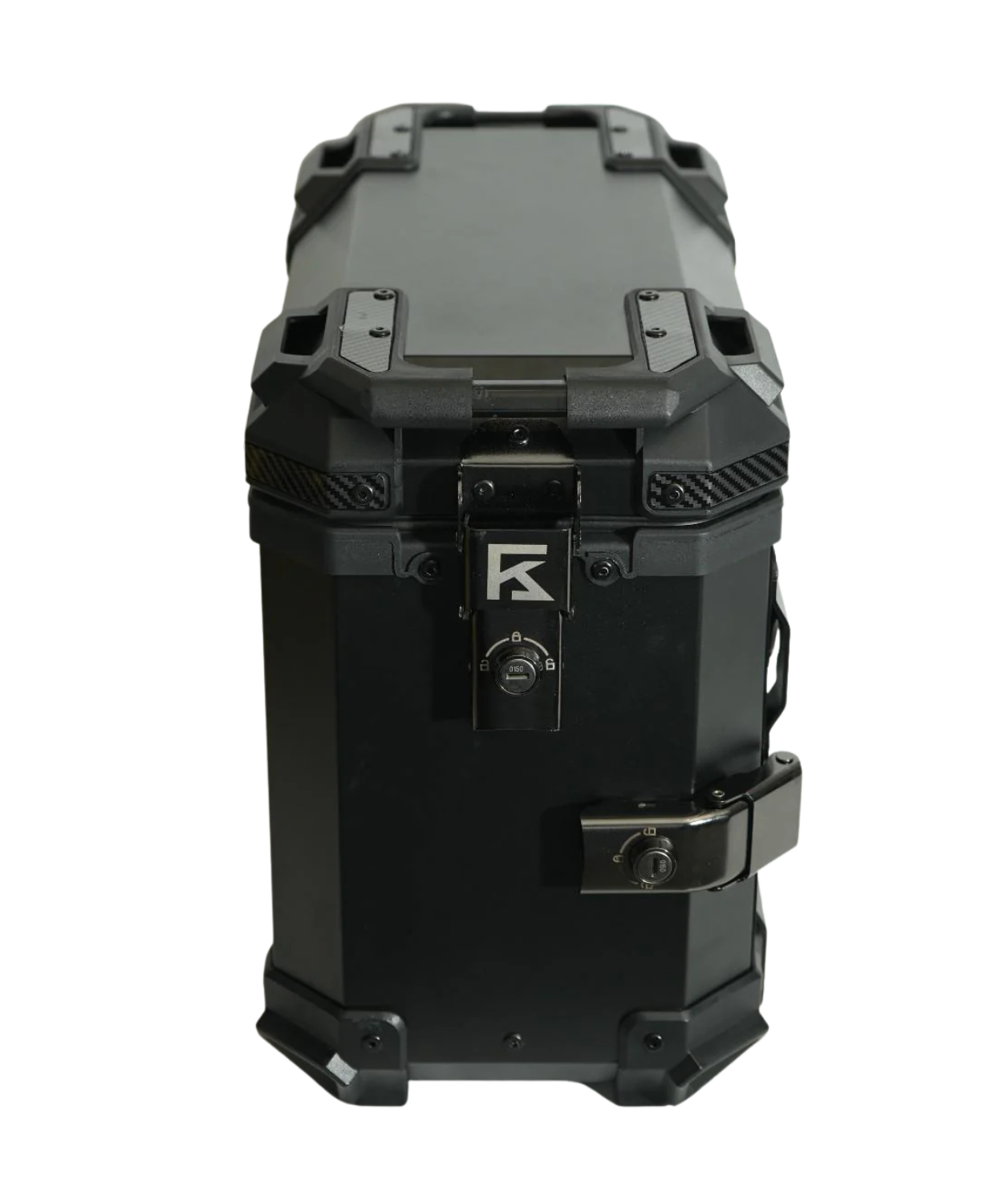 Kolga Bros Carbon Moto Alluminium Panniers 76L - Black