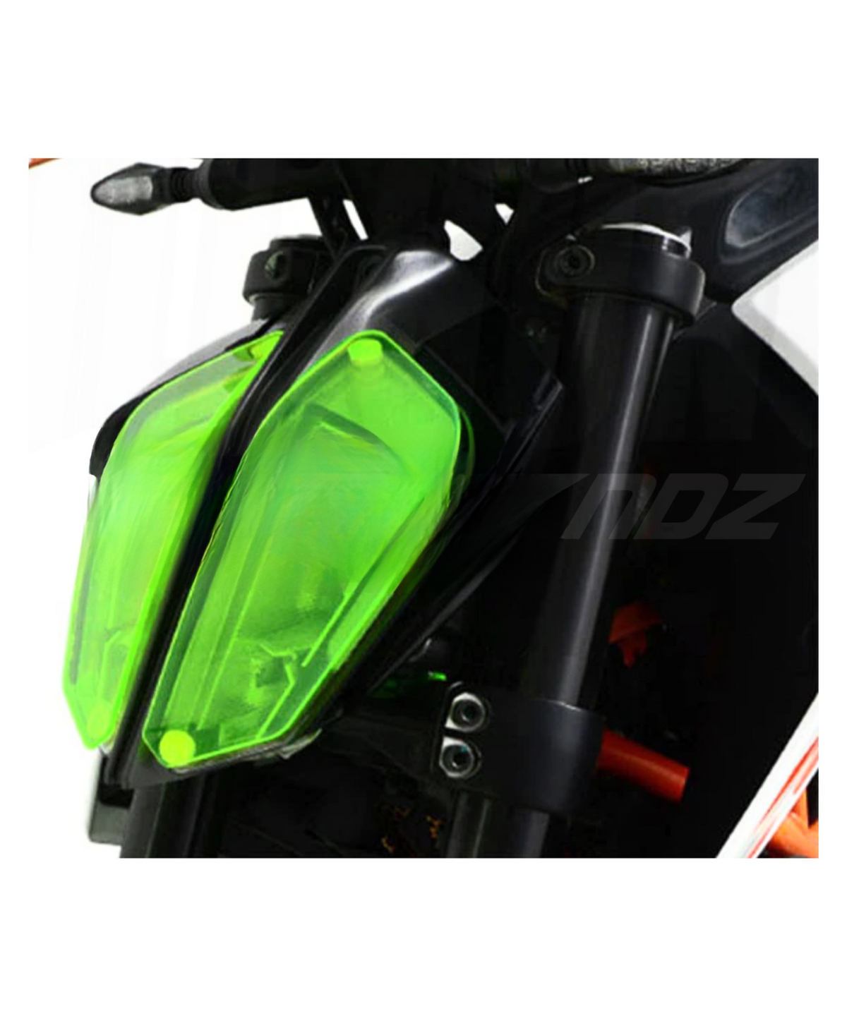 Mototrendz KTM Duke 390 (2017+) / Duke 250 (2021) Headlight Screen Protector - Neon Green - Mototrendz