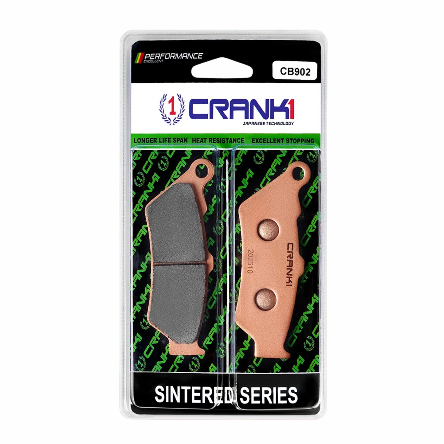 Crank1 Royal Enfield Continental GT 535 (2013-2018) Sintered Brake Pads