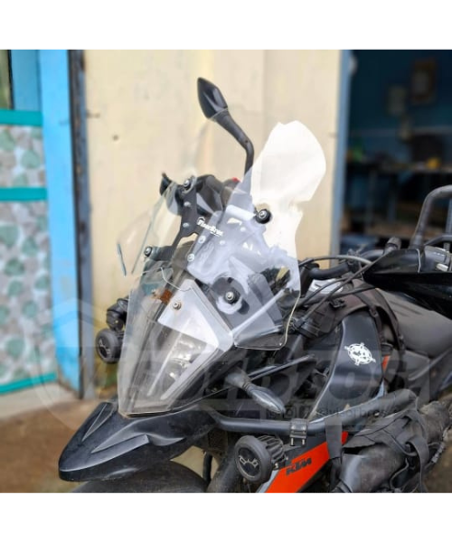 VisorBros Airflow Windscreen for the KTM Adventure 390/250/X - Clear