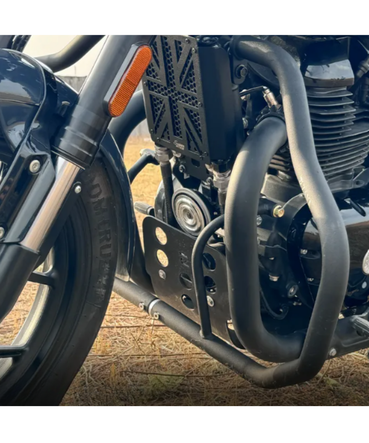 Zana Royal Enfield Shotgun 650 Mild Steel Crash Guard Black Type-1 - ZI-8458 - Zana