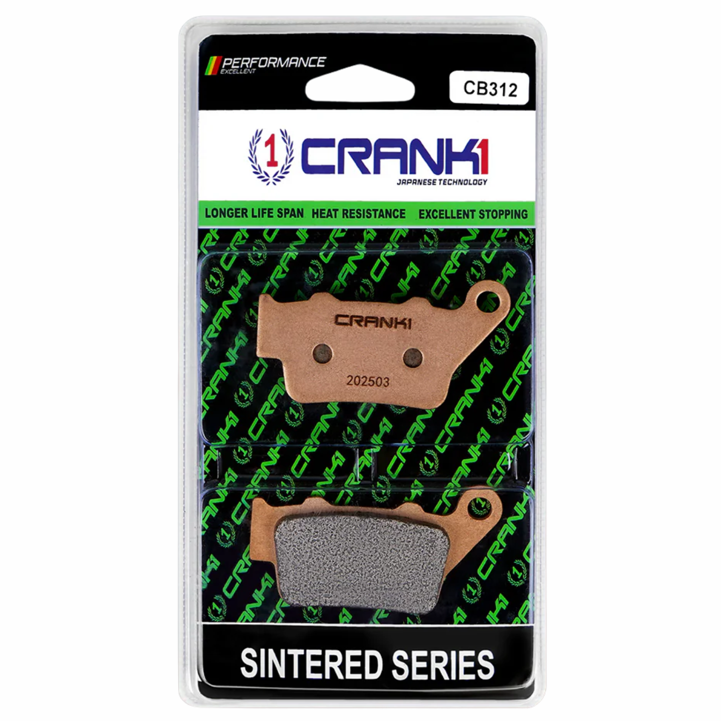 Crank1 Sintered Brake Pads for Husqvarna Svartpilen 250 (2024 Onwards)