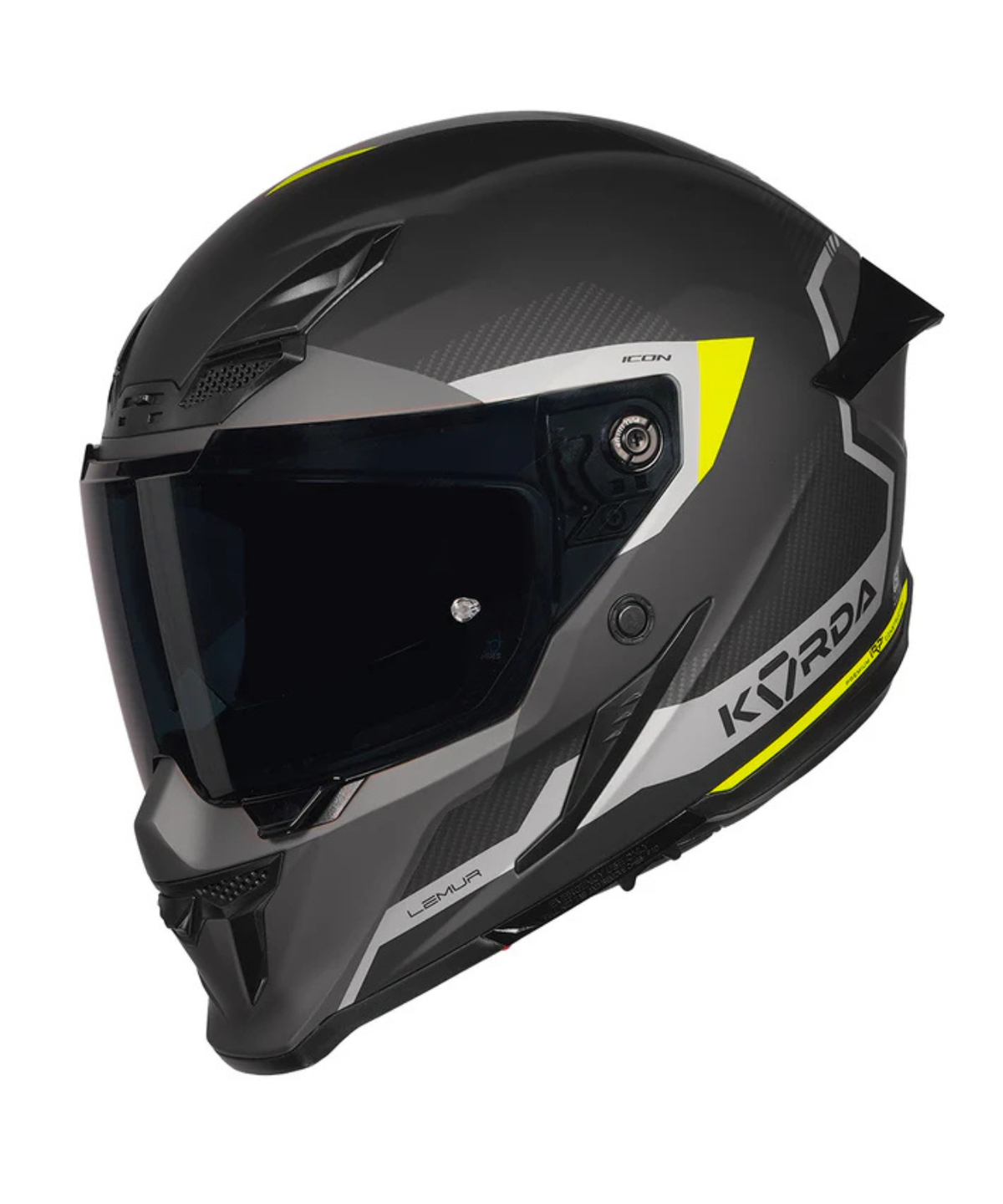 Korda Icon Lemur Helmet - Matt Fluorescent Yellow - Korda