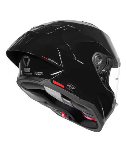 Korda Sonic GP Solid Helmet - Gloss Black